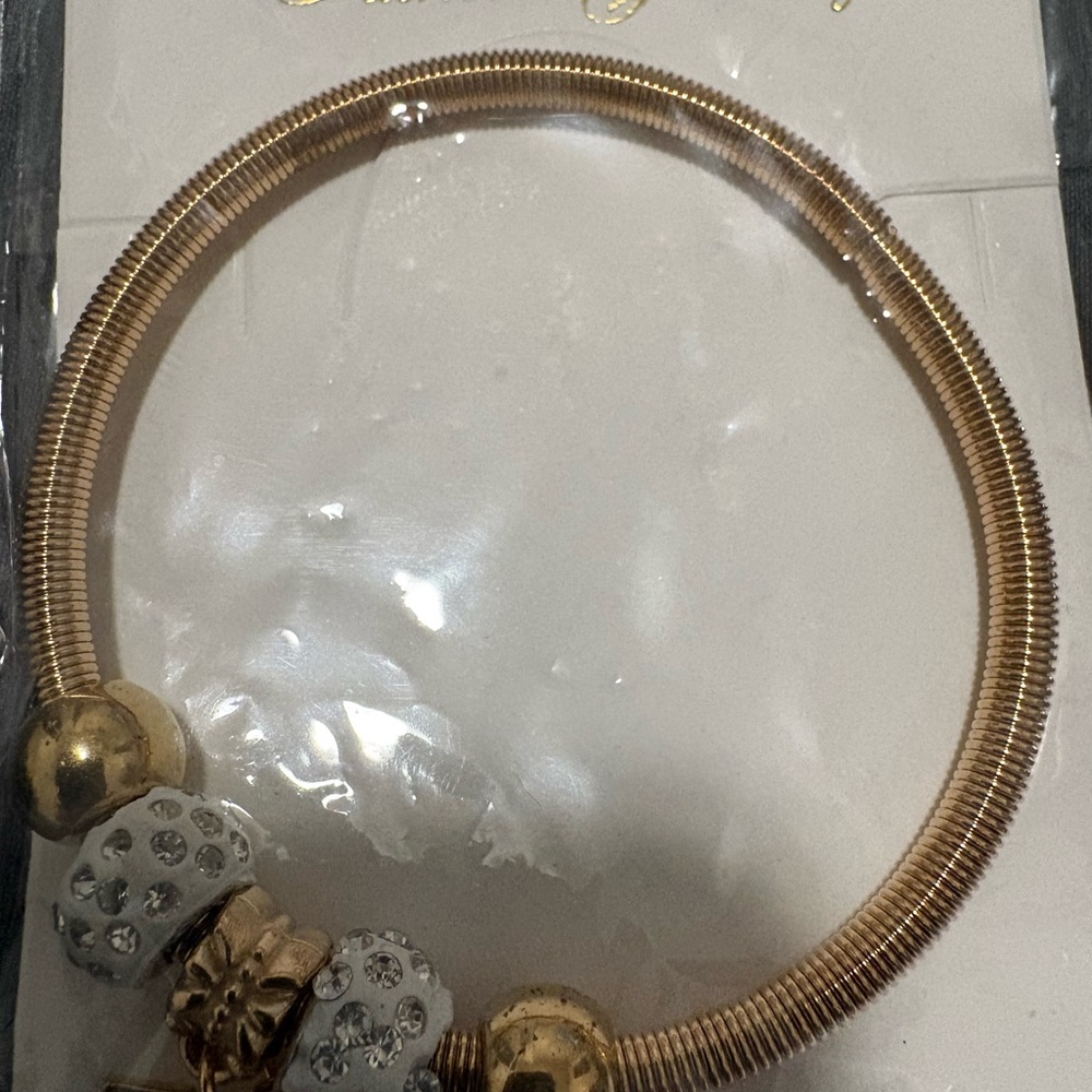 Fashion Jewelry Gold and Silver Beaded Bracelet